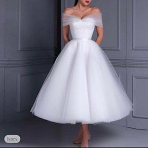 Bridal or Prom Dress in Champagne or Pearl Pink
